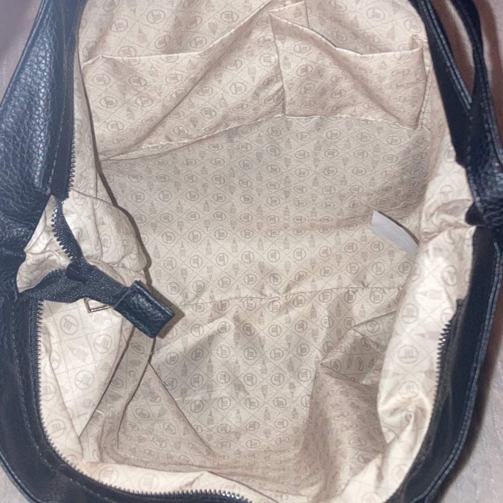 London fog Black Leather Tote Bag - Picture 4 of 5